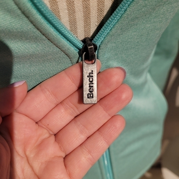 Bench Mint Full Zip Long Sleeve Sweater Small - Picture 5 of 13